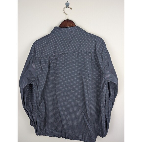 Beverly Hills Polo Club Mens Button-Up Shirt 2XL Geometric Print Long Sleeve - Picture 6 of 10